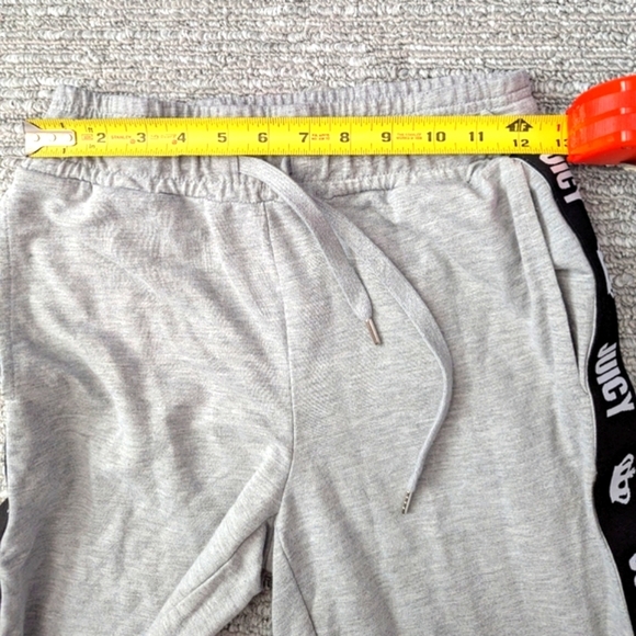 Juicy Couture Women's (Size Small) Light Gray Track Pants with Black Logo Trim - Picture 10 of 13